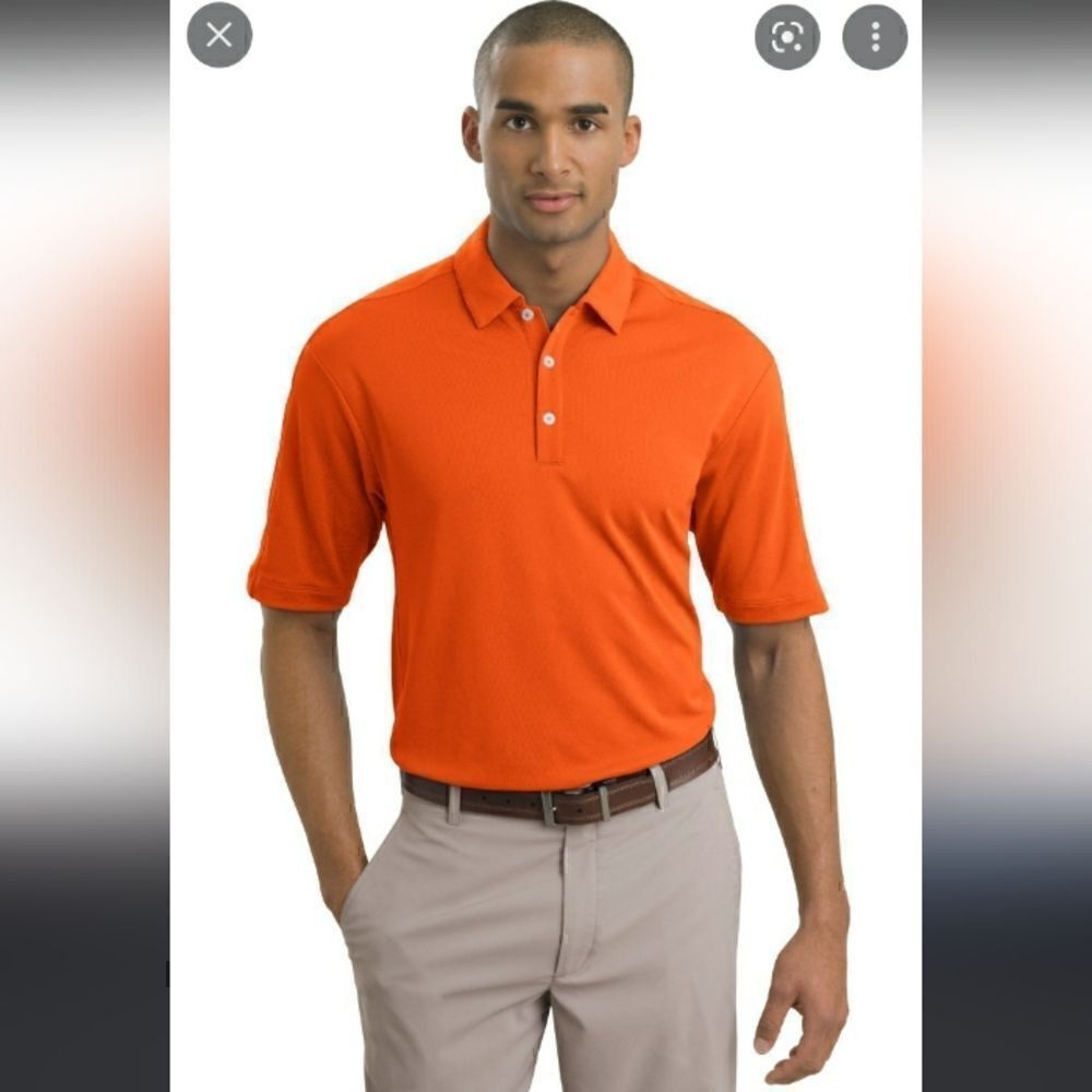 Take 50% OFF- Nike Golf Tour Performance Dri-Fit Orange Short Sleeve, Size-L